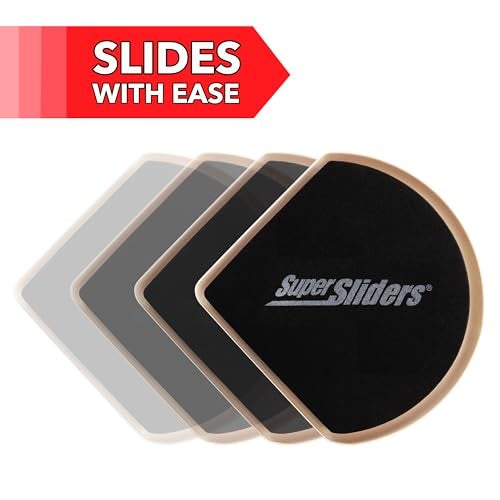 Super Sliders 7" Slide & Hide Reusable Furniture Sliders for Carpet - Effortless Moving and Surface Protection, Beige (4 Pack) - Image 2