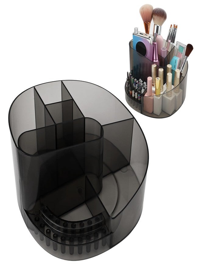 ANGNYA Nail Drill Holder with 7 Compartments & 18 Holes Nail Drill Bit Holder, Professional Nail Desk Storage Organizer Box Case for Nail Station, Salon and Home Use - Image 1
