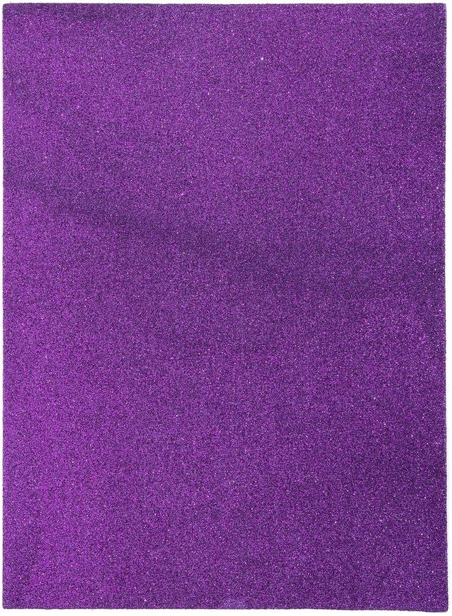 COUSIN CORPORATION Purple Glitter Foam Sheet 9"X12" 2mm - Image 2