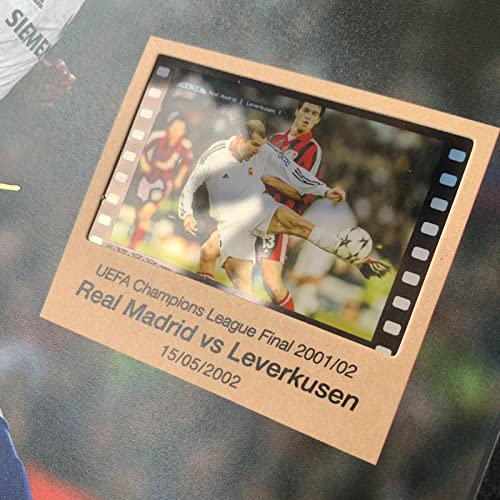 ORIMAMI Signed Soccer Ball Zinedine Zidane Photo Framed Poster with 1x35mm Memorabilia Film Display,Cool Zinedine Zidane Gifts for Fans- 8x6 Inches - Image 4