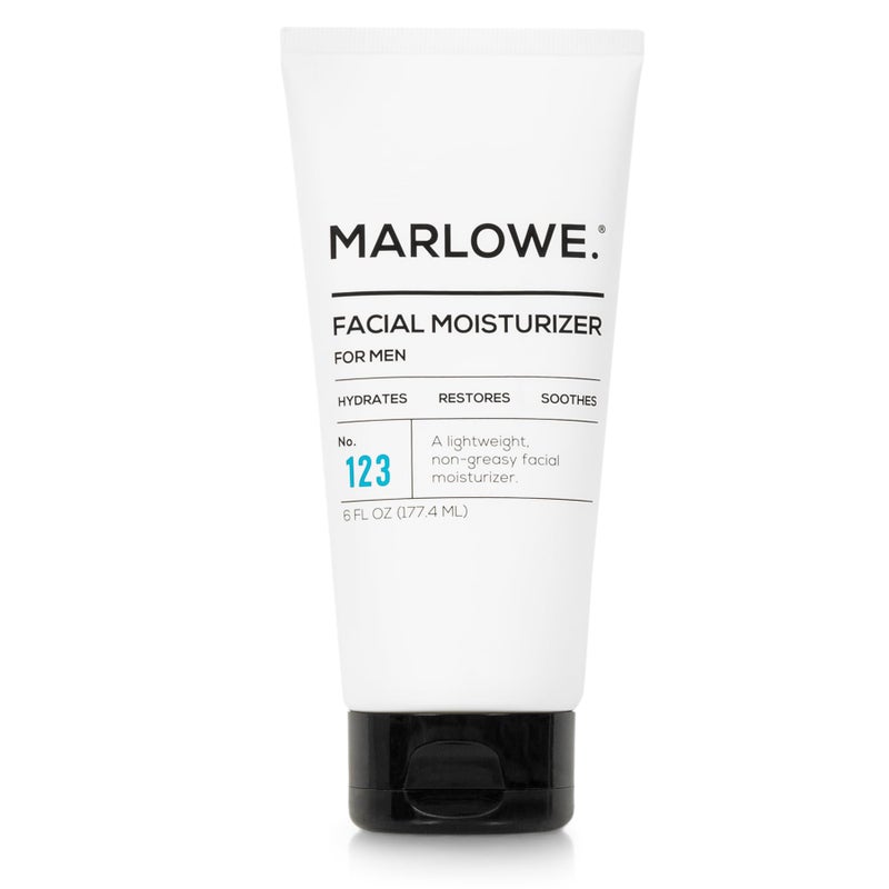 MARLOWE No 123 Facial Moisturizer 6 oz Daily Face Lotion with Aloe Vera  Green Tea Extract Hydrates Nourishes Restores  Soothes Lightweight NonGreasy Fresh Aloe Citron Scent