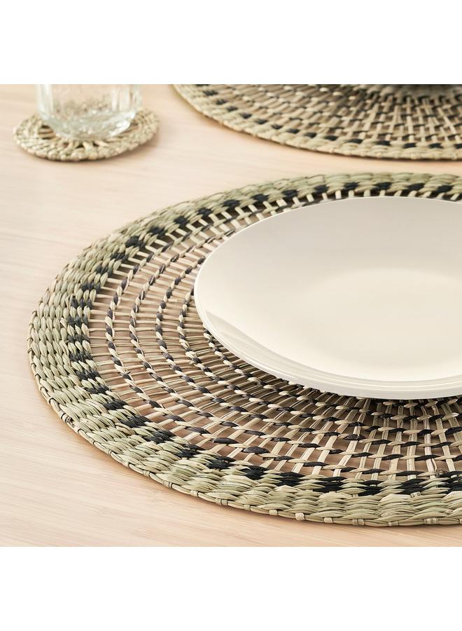 erorex Place mat, natural/sedge handmade, 37 cm - Image 3