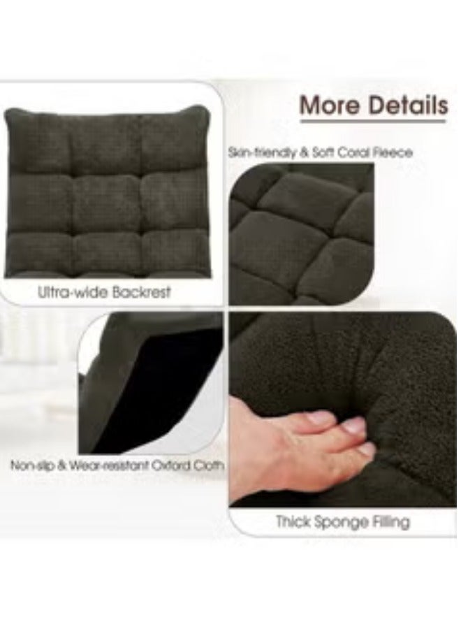 سمارت هوم كرسي أرضي فاخر قابل للطي  – ، مريح للاسترخاء ، دعامة ظهر مريحة، طي سهل للتخزين، مثالي لغرفة المعيشة والألعاب - Image 3