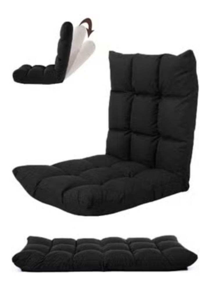 سمارت هوم كرسي أرضي فاخر قابل للطي  – ، مريح للاسترخاء ، دعامة ظهر مريحة، طي سهل للتخزين، مثالي لغرفة المعيشة والألعاب - Image 1