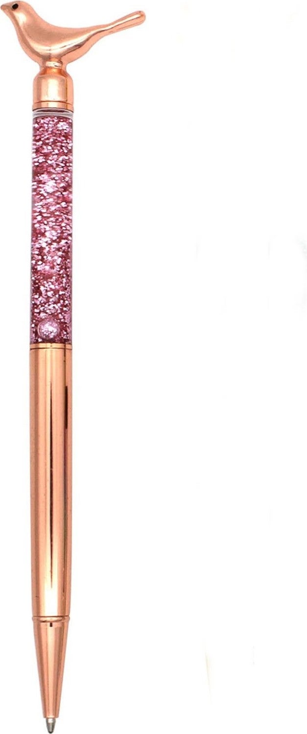 Tusah Glitter Ballpoint Pen Bird Headed Baby Keychain Without Box 1 Piece  - Image 1