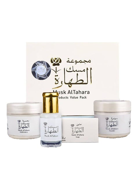 Musk Al Tahara AlTahara Set, White Musk Oil, Cream, Powder, Soap