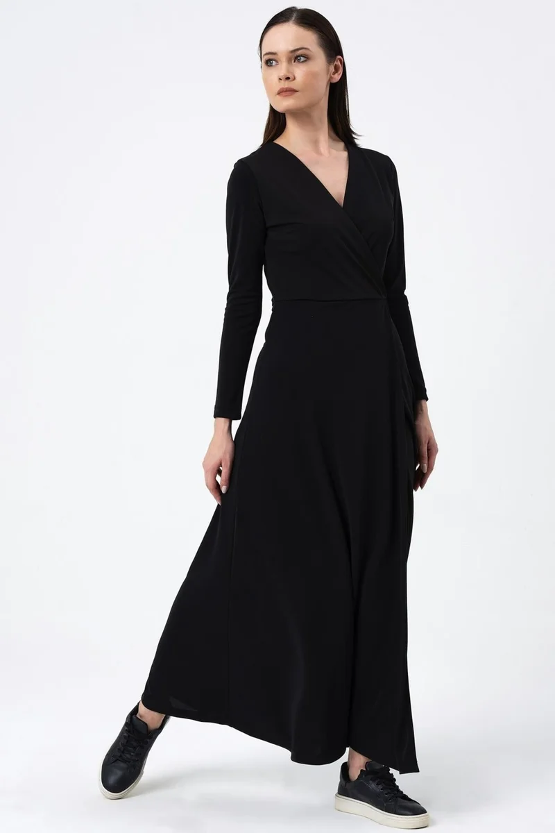 Alexander Gardi Black Maxi Dress