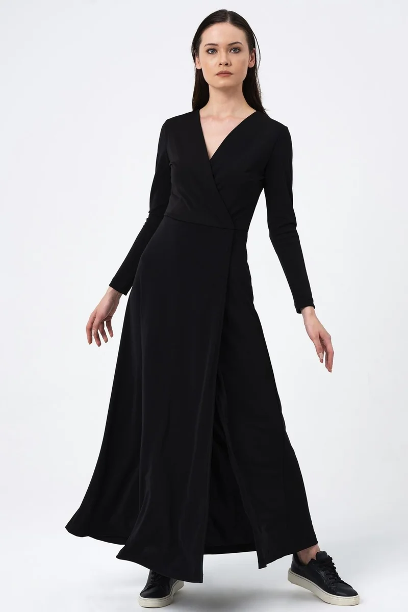 Alexander Gardi Black Maxi Dress