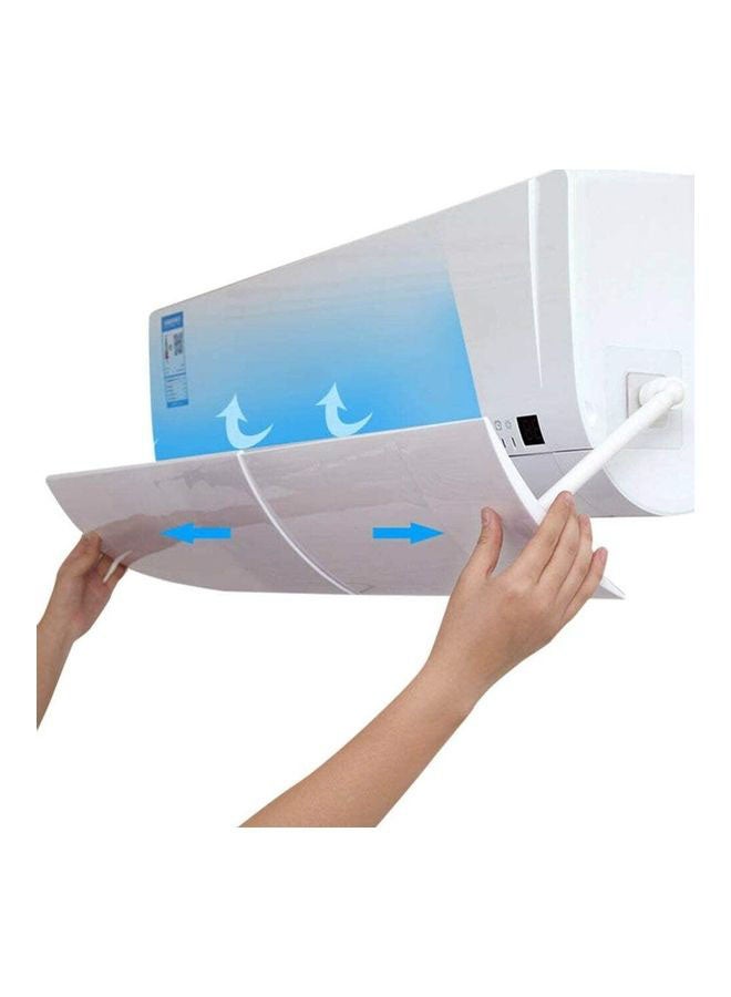 شو وو غطاء قابل للتعديل لجهاز التكييف لمنع التهوية المباشرة J280 أبيض - Image 4