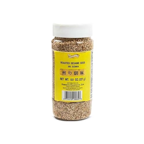 Shirakiku Roasted Sesame Seeds (IRI GOMA) | Perfect for Salad, Sushi, and Noodles Topping | Toasted Sesame Seeds with an Enticing Aroma, Flavor, and Crunch, 8 Oz - (Pack of 1) - Image 1