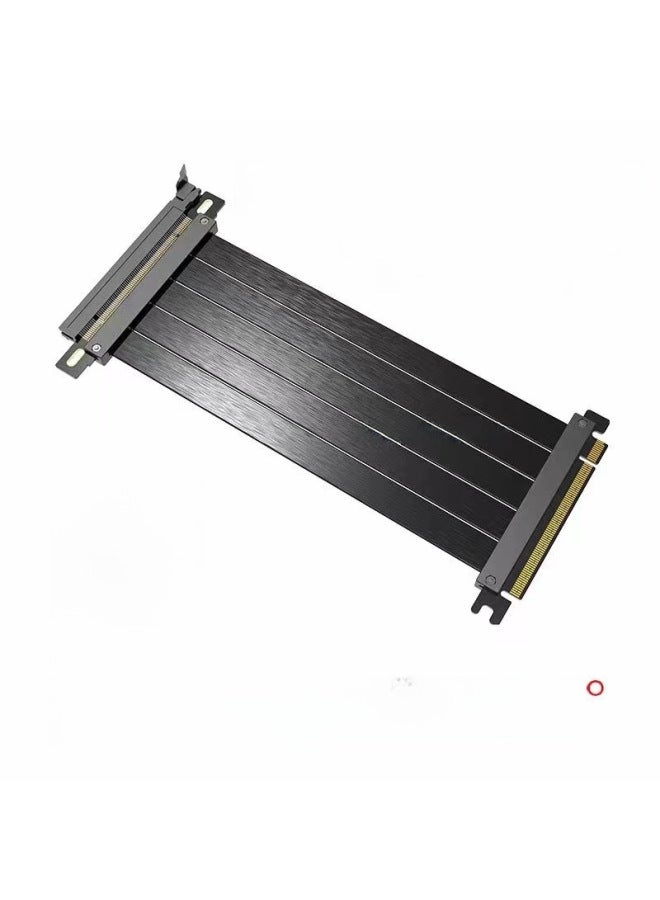كابل تمديد رسومات PCIE 3.0 4.0 5.0 Pcie16X منفذ محول رسومات ألعاب الفيديو - اللون: أسود إصدار 5.0 بطول 90 درجة: 25 سم (كابل تمديد الرسومات الصناعية/الإلكترونية) - Image 5
