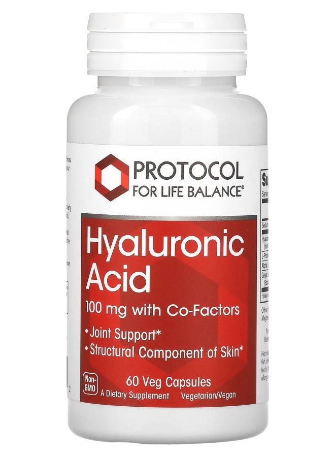 Hyaluronic Acid 100 mg 60 Veg Capsules