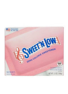 SWEET'N LOW Zero Calorie Sweetener 100 Packets 