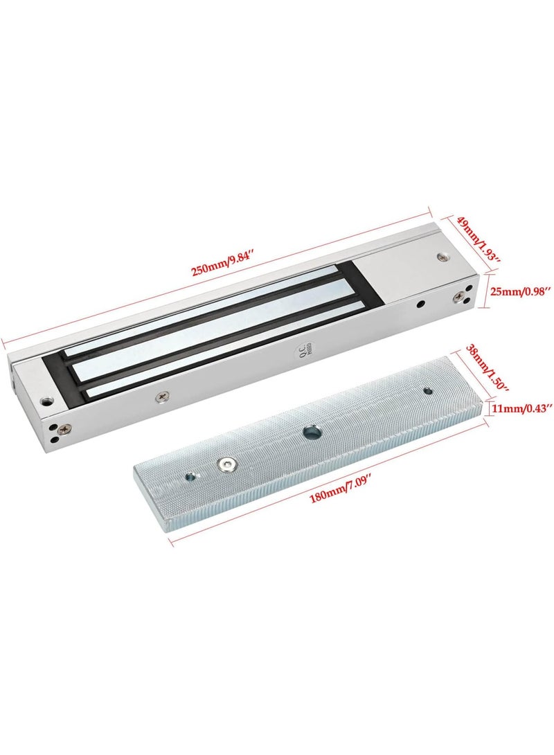 general 280KG Magnetic Door Lock Kit with Z & L Bracket | 12V Fail Safe NC | 600LBS Holding Force | Access Control System | UAE - Image 4