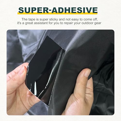 TIANLDD Waterproof Repair Tape for Fabric,RV Awning,Boat Covers,Tents,Tarp,Heavy Duty Outdoor Repair Patch - 3.3IN x 30FT（Transparent） - Image 5