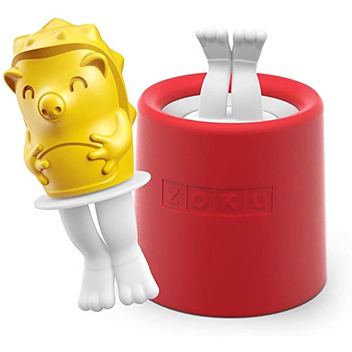 Zoku Premium Hedgehog Ice Pop Mold Silicone Ice Cream & Ice Cube Mould | BPA-Free, Reusable Mould for Kids | Easy-Release Cute Freezer Mold for Fun Homemade - Image 1