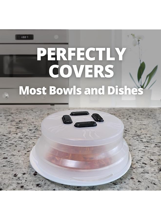 Magnetic Microwave Collapsible Cover For Food, Microwave Splatter Cover, Plate, Dish, Oven Cooking Anti Splatter Guard Lid With Steam Vents - Image 3