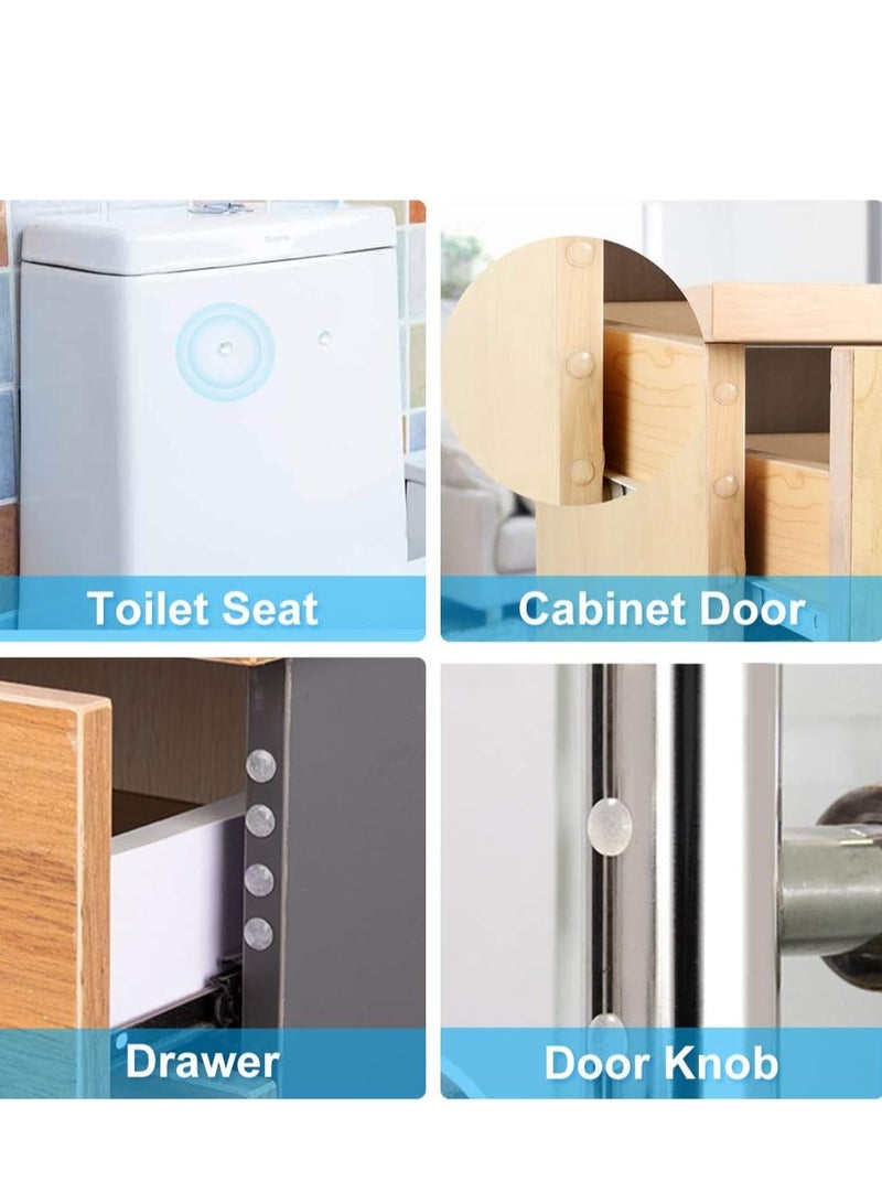 Pack of 200 Adhesive Bumper Pads for Drawers, Cutting Boards, Glass Tops, Small and Kitchen Furniture, Picture Frames Sound Dampening Transparent Rubber Feet for Cabinet Doors (Clear) - Image 3