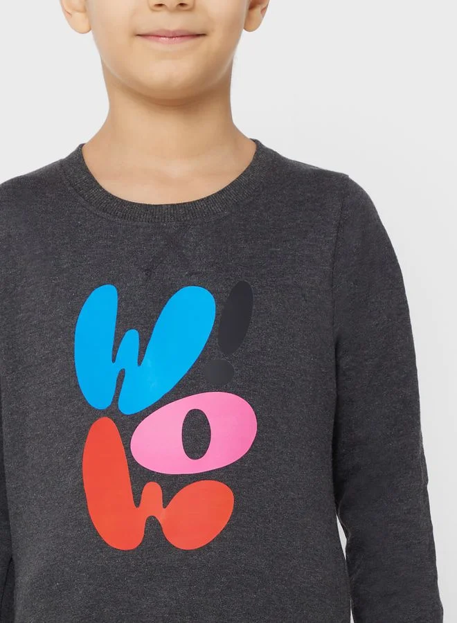 Pinata Boys Text Printed Sweatshirt