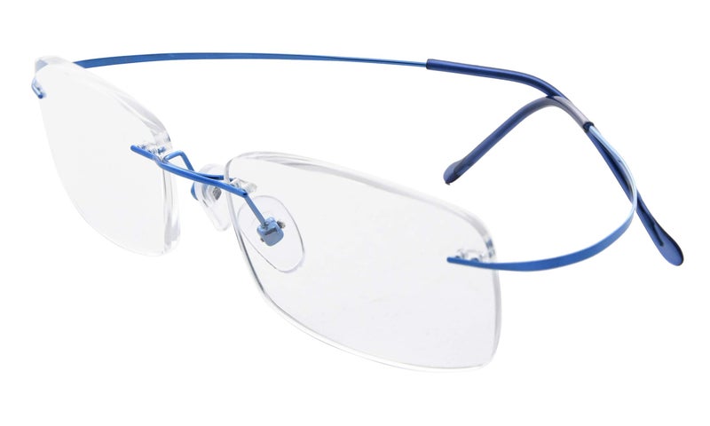 Eyekepper نظارات قراءة بدون إطار من تيتانيوم Eyekepper للنساء زرقاء +1.5 - Image 1