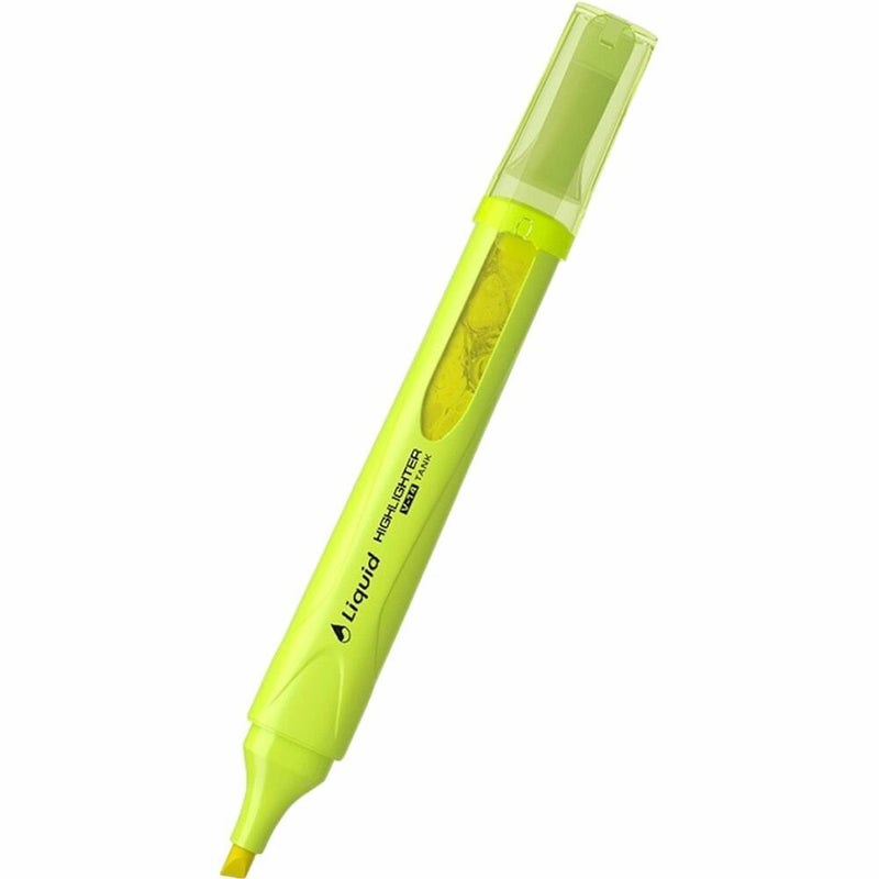 ErichKrause Liquid Highlighter Visioline V-14 Neon Yellow Box of 10 - Image 2