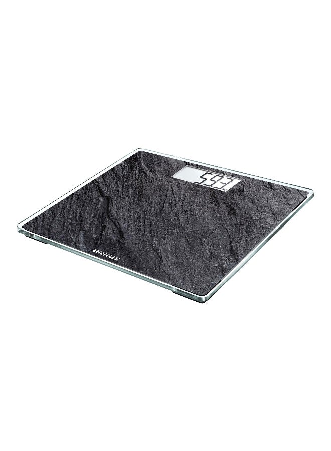 SOEHNLE Slate Designed Sleek Square Non Slip Digital Bathroom Scale Black 180 kg - Image 1
