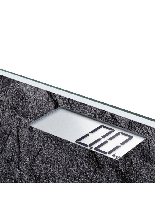 SOEHNLE Slate Designed Sleek Square Non Slip Digital Bathroom Scale Black 180 kg - Image 2