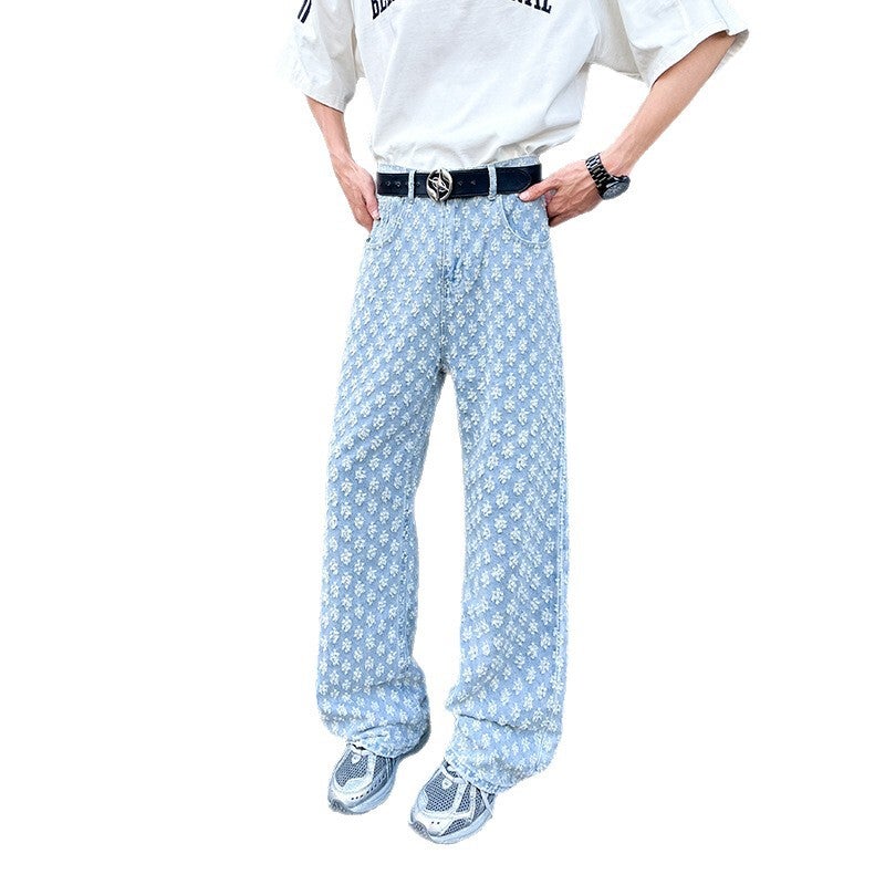 Unisex Classic Denim Jeans Loose Fit Daily Outdoor Wear - Image 5