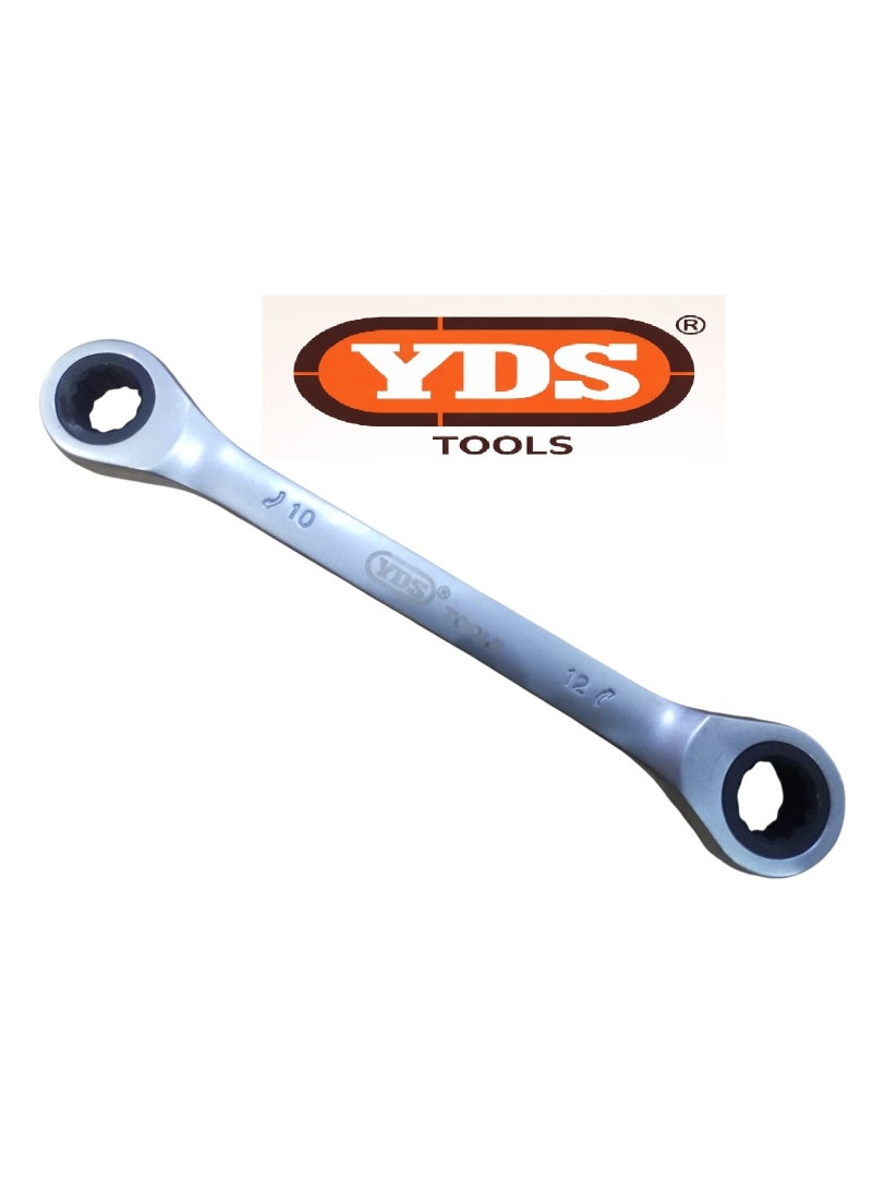 YDS 2 PCS YDS Double Ring Spanner Chrome Vanadium 10×12 mm – Model 10006112 – 105 g per Piece – Professional Heavy-Duty Tool - Image 5