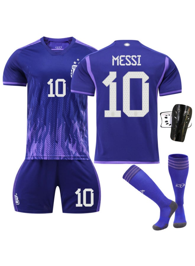 Samsung 22-23 Argentina Away 10 With Socks + Protective Gear Football Jersey - Image 1