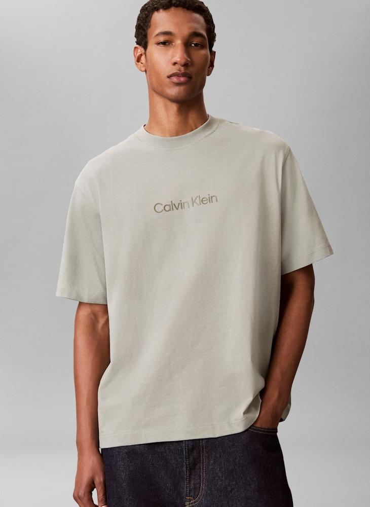CALVIN KLEIN Relaxed Fit Logo T-Shirt - Image 4