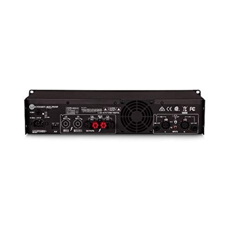 NOONXLS2502 مضخم طاقة صوتي احترافي ثنائي القناة من الفئة D DriveCore مع DSP ومرشحات تمرير النطاق ومحددات Peakx. مدخلات XLR/RCA، 775 وات عند 4 أوم، نظام PureBand Crossover. أسود444 - Image 3