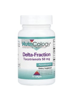 Nutricology Nutricology, Delta-Fraction, Tocotrienols, 100 mg, 75 Softgels (50 mg per Softgel)  - Image 1