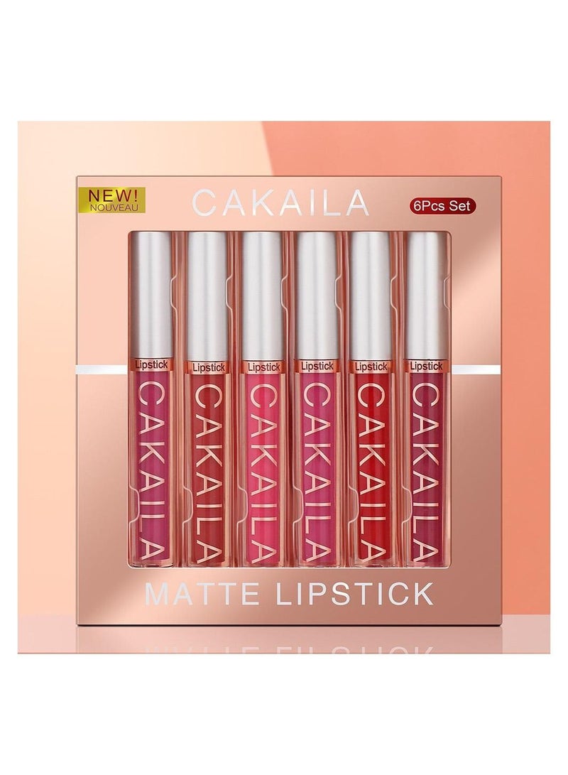 CAKAILA Six Pieces Liquid Matte Lipstick Set - Image 2