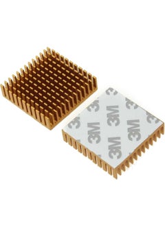 Aluminum Cooler Gold 4X4CM Peltier Compatible Thermal with Double Sided Tape