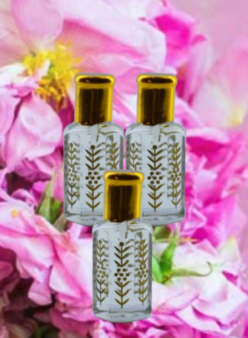 3 Pieces Natural Istanbul Flower Fragrance Perfume Oil 12 Ml