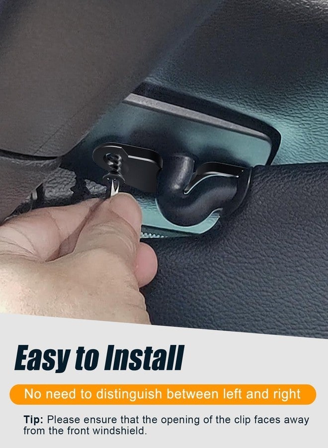 Veharvim Upgraded Aluminum Alloy Sun Visor Repair Kit for Jeep, Heavy Duty Sun Visor Clip Compatible with Jeep Wrangler JK 2018/ JL/Wrangler 2018-2023/ Gladiator 2020-2023 - Image 4