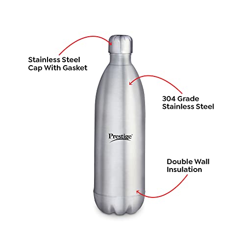 Prestige Thermopro Vacuum PWSL 2 Water Bottle 500ml, Silver - Image 5