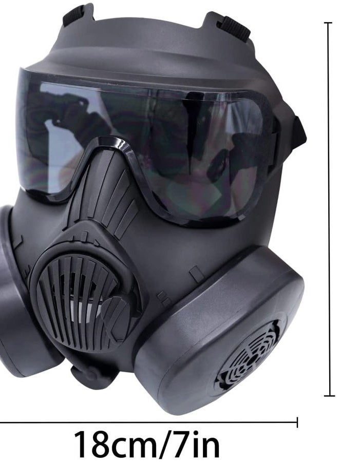 NECHARI نظارات واقية كاملة الوجه M50 Airsoft لحماية العين قناع غاز على شكل جمجمة مزيف - Image 5