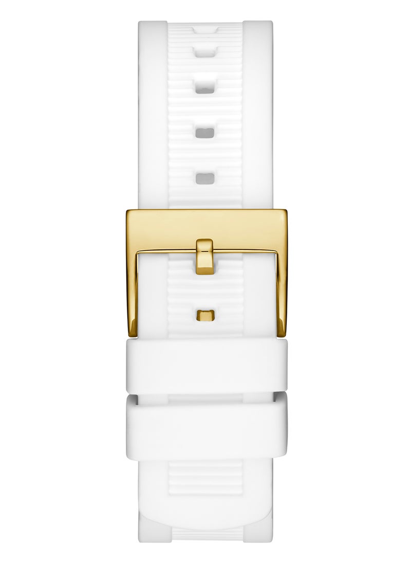 GUESS ساعة يد رقمية للرجال بشكل دائري من السيليكون GW0225G1 - 45 مم - Image 3