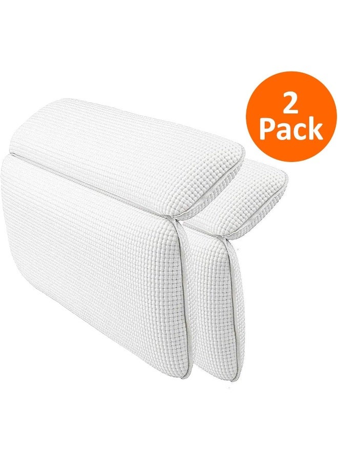 Rubik Bath Tub Pillow Waterproof Non Slip Comfortable Neck Rest Back Support Pillow Mat With 7 Strong Suction Cups Fits To Any Size Tub, Pack Of Two  - Image 1