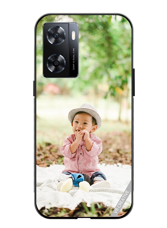 VR CREATIVE Protective Case Cover For Oppo A57/A77s Smiley Baby Design Multicolour - Image 1