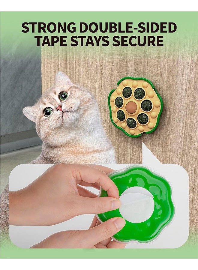 Quantum Catnip Toys, Lotus Pod Catnip Balls, Interactive Catnip Toy Cats Sugar Treat Lick Ball Sticky Wall Enrichment Balls for Cats Healthy - Image 4