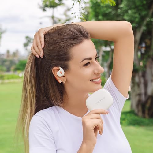 XIMAND Open Ear Wireless Bluetooth Headphones Stereo Sound Air-Conduction with Charging Case,IPX5 Sweat Resistant, 28 Hours Playtime,Lightweight Sport Earbuds,New 2025 - Image 2