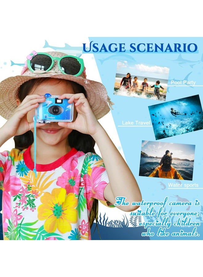 Macarrie 6 Pieces Disposable Camera Waterproof Underwater Single Use Film Cameras 35 mm 400 ASA/ISO Film 24 Exposure for Summer Beach Vacation Camp Snorkeling Trip Adult Teens Gift - Image 2