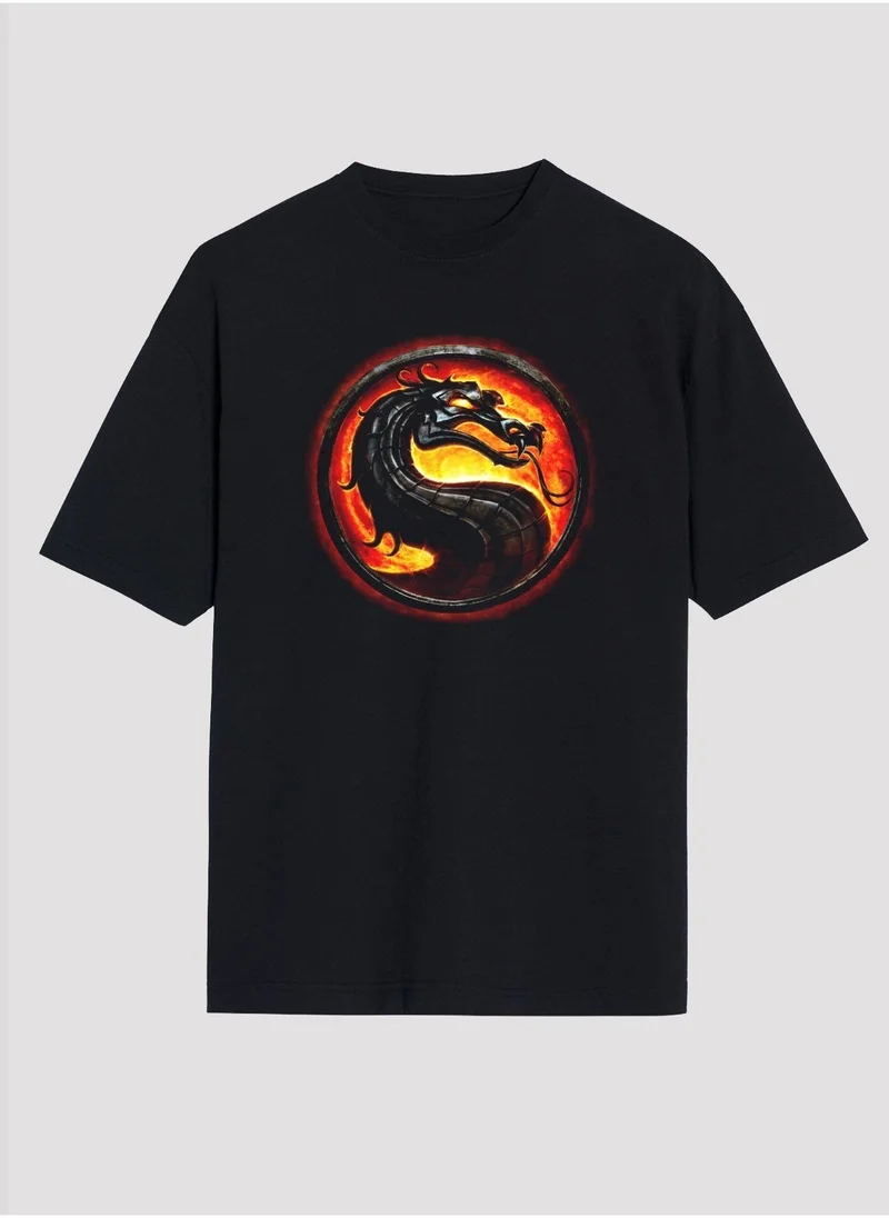 trendyol Mortal Kombat Crew Neck T-Shirt