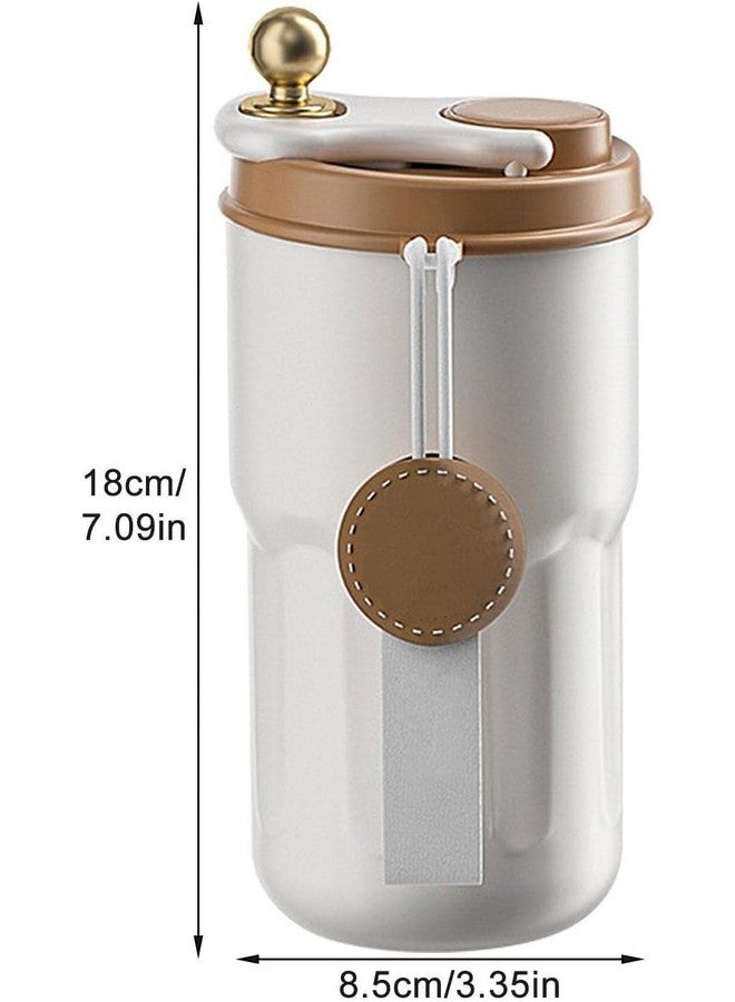 Wosta Smart Insulated Coffee Travel Mug with Touch Screen Digital Temperature Display Travel Flasks, 420 Ml, 304 Stainless Steel Reusable - Leak Proof, Thermal Mug (Brown) - Image 4