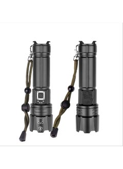 Generic Power Display Strong Light Flashlight Black 16.2x4.3x3.2cm  - Image 2