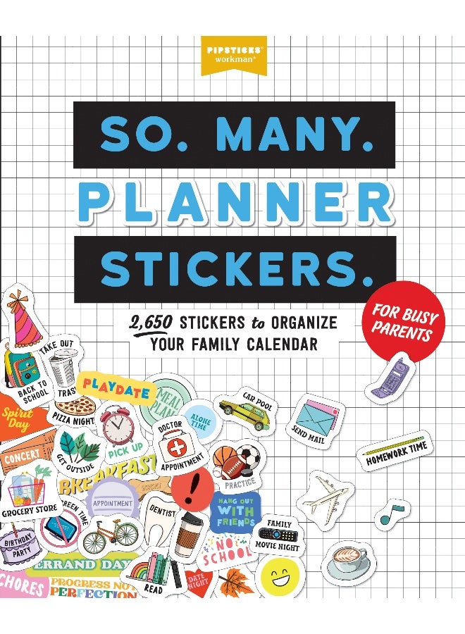 الكثير من ملصقات التخطيط للآباء المشغولين