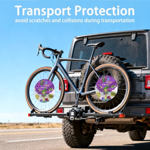 ENLEE 1PC Bike Disc Brake Cover, Washable Neoprene Protective Covers for Mountain/Road/Gravel Disc Brakes, Protect from Overspray & Transportation Damage, Diameter: 320mm, Water Resistant - Image 3